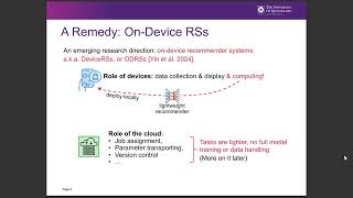 TUTORIAL On Device Recommender Systems A Tutorial on The New Generation Recommendation Paradigm [upl. by Manus368]