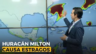 Huracán Milton causa estragos [upl. by Aizirtap]