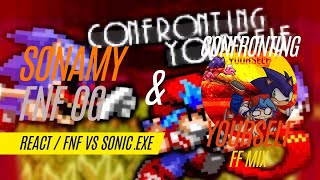 SonAmy amp FNF OG React  Friday Night Funkin VS SonicEXE VS Boyfriend amp Sonic  FNF Mod  FF Mix [upl. by Ecirtnom]