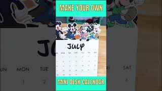 Make a mini desk calendar with Cricut cricutideas cricutforbeginners cricutprojects [upl. by Eenhat]