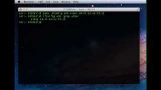 Change or Spoof MAC Address in Mac OS X [upl. by Stesha284]