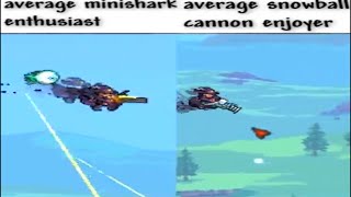 Minishark Enthusiast vs Snowball Cannon Enjoyer [upl. by Auqinet374]