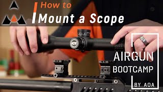 HowTo Mount a Scope on Picatinny Rail  Airgun Bootcamp [upl. by Artair17]