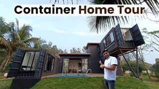 Luxury Home Crafted from 3 Shipping Containers  containerhomes hometour [upl. by Kalinda869]