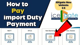 How to Pay Custom Duty Online I How to Pay Import Custom Duty I iecgate payment with New website 20 [upl. by Evania]