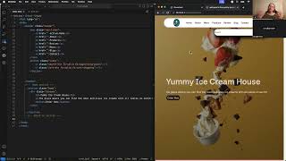 ICE CREAM WEB FRONTEND APPHTML And CSS  2 [upl. by Nobie]