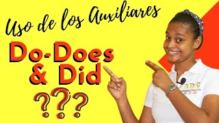 Como usar los auxiliares DO Y DOES DID en INGLÉS 🚀💯FACIL Y GRAMMAR  Curso De Inglés 🅰🅳🅲 [upl. by Llerrot]