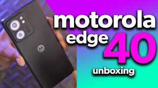 Motorola Edge 40  UNBOXING ESPAÑOL todo lo que debes CONOCER [upl. by Oemac658]