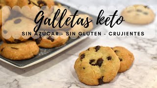 GALLETAS KETO FACILÍSIMAS CRUJIENTES Y SIN AZÚCAR [upl. by Kostman]