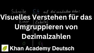 Visuelles Verstehen für das Umgruppieren von Dezimalzahlen  Arithmetik  Mathematik  Khan Academy [upl. by Nnailuj]