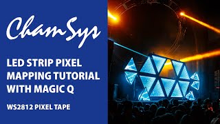 How To Control LED Strip WS2812 With Chamsys MagicQ  Pixel Mapping Tutorial  Step By Step [upl. by Elison338]