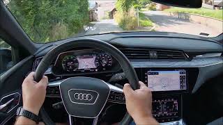 Audi Q8 etron Sportback 408HP 2024  Csak vezetés Vorauban POV test drive [upl. by Horwitz]