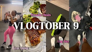 Vlogtober 9 Spend 2 Days In The Gym With Me 🏋🏽‍♀️🍑 [upl. by Elvie]