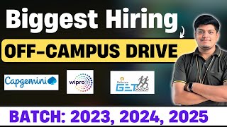 Capgemini Superset Hiring  Wipro Reliance Off Campus Drive 2023 2024 2025 BATCH  Biggest Hiring [upl. by Ilarin]