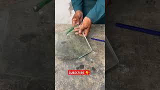 Cutting Glass piece into perfect pierces looks so satisfying  shorts art youtubeshorts [upl. by Atil]