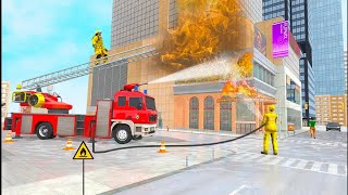 fire brigade simulator game  fire brigade truck driving simulator game  fire truck gameplay [upl. by Rinee]