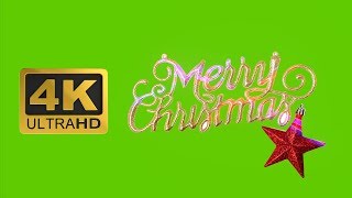 Merry Christmas Text with Motion Lines Effects  Green Screen Free Downlaod 4K [upl. by Blithe]