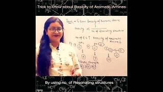 Trick to know Basicity of Aromatic Amines by Resonating structures trickstolearnchemistry [upl. by Katti]