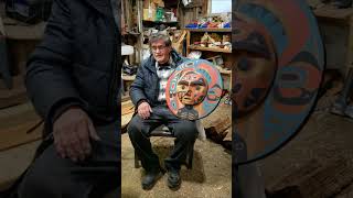 Master Carver Tim Pauls Whole of Nature Moon Mask [upl. by Seldan737]