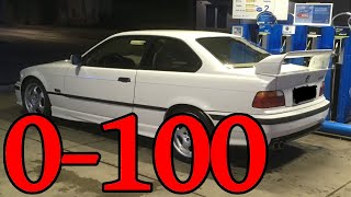 BMW E36 325i 0100 Acceleration Beschleunigung [upl. by Bondy]