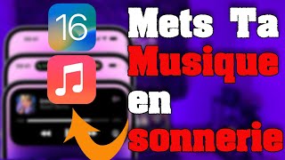 IOS 16 COMMENT METTRE UNE MUSIQUE EN SONNERIE EN 2 MINUTES [upl. by Dorrej]