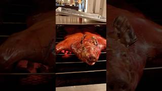 THE KING OF LECHON bbq pigroast food outdoorcooking lechon lechonasado [upl. by Enelrad]