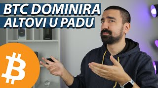 BITCOIN DOMINIRA  ALTOVI U CRVENOM [upl. by Warfore]