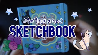 My first Youtube Video Starting a new Sketchbook [upl. by Ammadis]