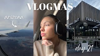 VLOGMAS DAY 21 traveling to Arizona getting pedicures amp baking cookies [upl. by Ring387]