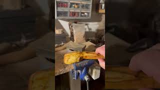 Drying a hand carved spoon youtubecreators youtubehighfive [upl. by Ashbaugh]