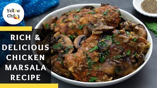 Chicken Marsala Recipe Savory Homemade Dish Perfect for Lunch and Dinner [upl. by Niki]