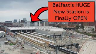 Belfast Grand Central Opening Station Tour amp Ride on FIRST Train [upl. by Yllrebmik273]