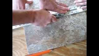 how to install congoleum duraceramic tile flooring diy flooring [upl. by Gurolinick]