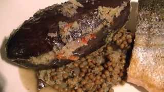 Clean eating recept gevulde aubergine met linzen [upl. by Wiskind394]