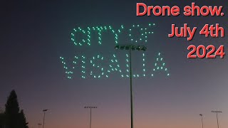 July 4th Visalia California drone show [upl. by Socrates579]