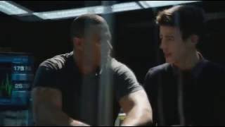 Arrow 2x09 Part 1  Barry saves Oliver 1 [upl. by Lleuqar262]