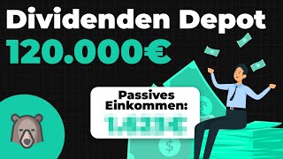 So viel DIVIDENDE zahlt mein 120000€ Dividenden Aktien Depot  Kritik an der Dividendenstrategie [upl. by Yattirb]