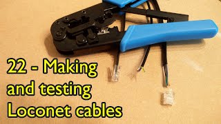 22 Loconet DIY  How to make Digitrax Loconet cables with RJ12 crimping tool [upl. by Destinee436]