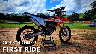 2019 KTM 250SXF  First Ride [upl. by Ased948]