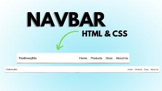 How to Create Navbar in HTML and CSS Beginners [upl. by Ahtiekahs]