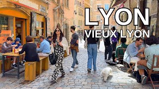 LYON  FRANCE Walking Tour 4K  VIEUX LYON [upl. by Lorraine]