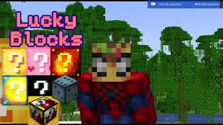 Empezando a crear la base  Minecraft pero con Lucky Blocks 2 6 minecraft [upl. by Patten]