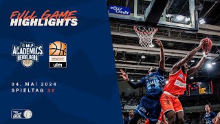 MLP Academics Heidelberg vs ratiopharm ulm  Full Game Highlights  Spieltag 32 202324 [upl. by Anniahs]