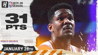 DeAndre Ayton 31 Pts Full Highlights  Suns vs Mavericks  January 28 2020 [upl. by Lalage861]