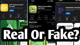 KCPL RUPEE PERSONAL LOANBELIEVE COMMODITIESPANDINADU FINANCE LOAN APP REAL OR FAKE REVIEW 🤔 [upl. by Peters]