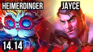 HEIMERDINGER vs JAYCE TOP  Rank 4 Heimer  BR Master  1414 [upl. by Paquito]