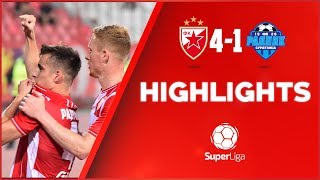 Crvena zvezda  Radnik 41 highlights [upl. by Jelsma918]