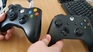 Xbox One controller compared to Xbox 360 controller [upl. by Iduj]