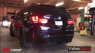 BMW F85 X5 M with FI Exhaust  Sound Check with Remote Control [upl. by Milson600]