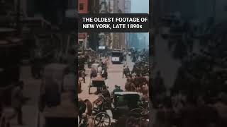 OLDEST FOOTAGE OF NEW YORK LATE 1890s history newyork [upl. by Yellac135]